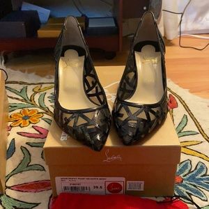 Christian Louboutin Tititata 55 patent Napa shiny